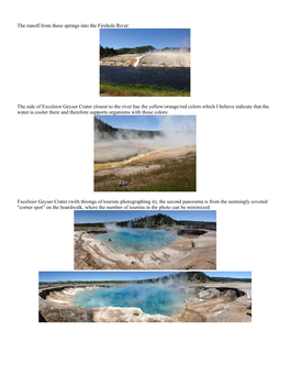 The Side of Excelsior Geyser Crater Closest to the River Has The