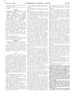 Congressional Record—House H1609