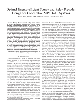 Optimal Energy-Efficient Source and Relay Precoder Design for Cooperative MIMO-AF Systems