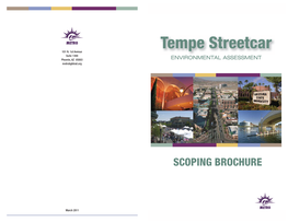 Tempe Streetcar EA Scoping Brochure.Indd