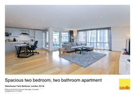 Spacious Two Bedroom, Two Bathroom Apartment
