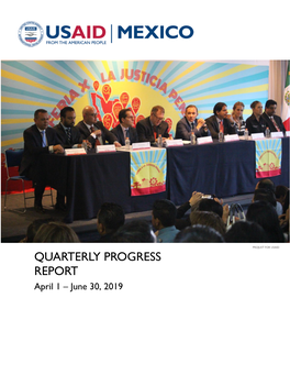PROJUST Quarter 2 FY 2019 Task 1 and 2 Quarterly Report