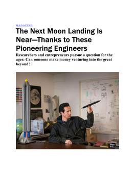 The Next Moon Landing Is Near—Thanks to These Pioneering
