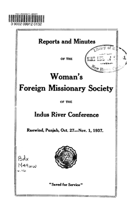 Woman's Foreign Missionary Society." 7