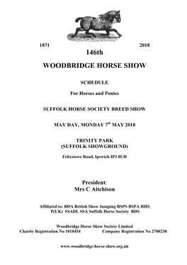 146Th WOODBRIDGE HORSE SHOW