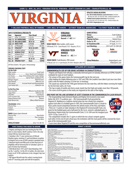 Virginia Cavaliers Virginia Tech Hokies