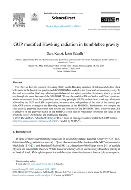 GUP Modified Hawking Radiation in Bumblebee Gravity