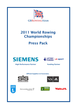 2011 World Rowing Championships Press Pack