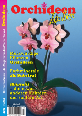 Merkwürdige Pflanzen – Orchideen Farbminerale Als Substrat Rhipsalis