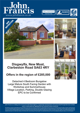 Disgwylfa, New Moat, Clarbeston Road SA63 4RY