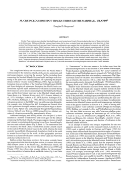 35. Cretaceous Hotspot Tracks Through the Marshall Islands1