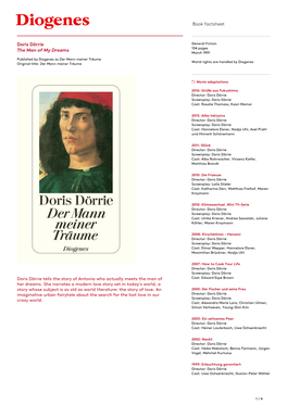 Book Factsheet Doris Dörrie the Man of My Dreams