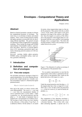 Envelopes – Computational Theory and Applications