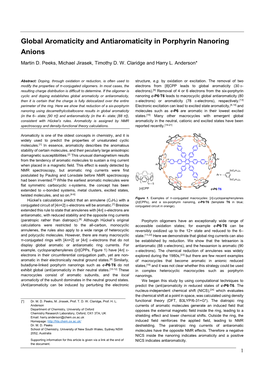 Global Aromaticity and Antiaromaticity in Porphyrin Nanoring Anions