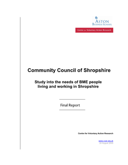 Community Council of Shropshire