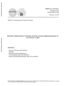 World Bank Document