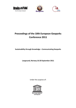 Proceedings of the 10Th European Geoparks Conference 2011