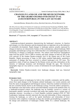 Changes in the Fragmentation and Ecological Stability of the Floodplain