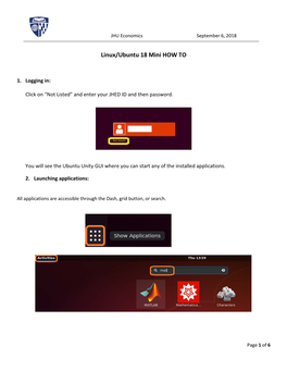 Linux/Ubuntu 18 Mini HOW TO