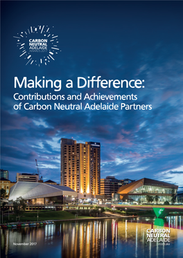 Contributions and Achievements of Carbon Neutral Adelaide Partners