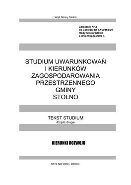 Studium Uwarunkowań I Kierunków Zagospodarowania Przestrzennego