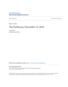 The Parthenon, November 13, 2014