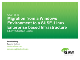 Migration from a Windows Environment to a SUSE® Linux