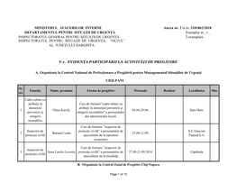 2 Exemplare A. Organizate La Centrul Naţional De Perfecţionare a Pregătirii Pentru Managementul Situaţiilor De Urgenţă