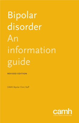 Bipolar Disorder an Information Guide Revised Edition