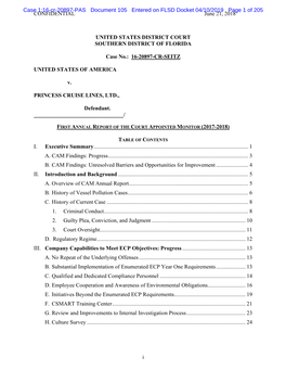 Case 1:16-Cr-20897-PAS Document 105 Entered on FLSD Docket 04/10/2019 Page 1 of 205 CONFIDENTIAL June 21, 2018