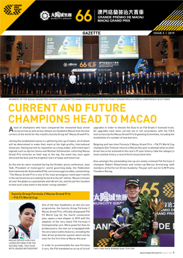 Current and Future Champions Head to Macao