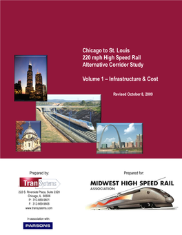 Chicago to St. Louis 220 Mph High Speed Rail Alternative Corridor Study