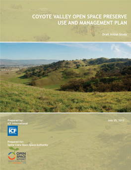 Coyote Valley Open Space Preserve Use and Management Plan