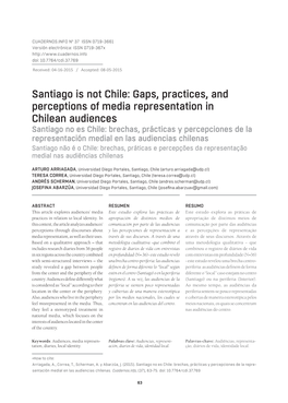 Santiago Is Not Chile: Gaps, Practices, and Perceptions of Media