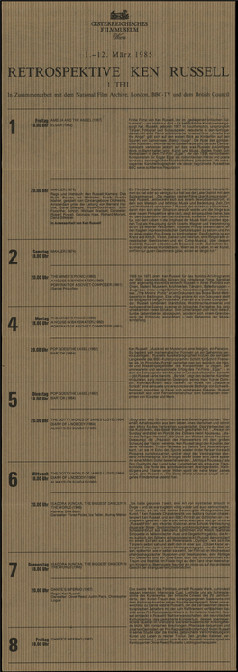 CESTERREICHISCHES FILMMUSEUM Tyften 1.-12. März