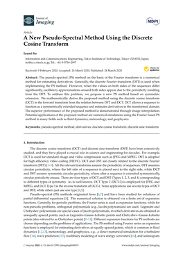 A New Pseudo-Spectral Method Using the Discrete Cosine Transform