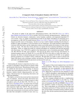 Arxiv:2108.01790V1 [Astro-Ph.EP] 3 Aug 2021 Hot Jupiters Are the ﬁrst Discovered and Best Characterized Dance Ratio Remains an Ongoing Task