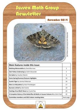 Sussex Moth Group Newsletter