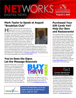 August 3, 2020 Networks Digital News