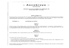 Statuts De L'ascobroye