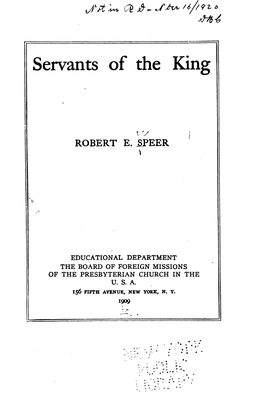 Servants of the King