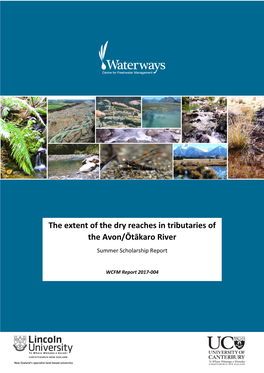 The Extent of the Dry Reaches in Tributaries of the Avon/Ōtākaro River