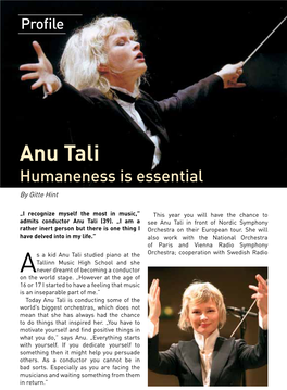 Anu Tali Humaneness Is Essential by Gitte Hint