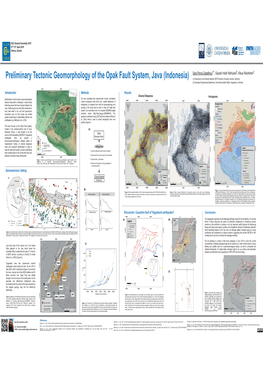 Preliminary Tectonic Geomorphology of the Opak Fault System, Java