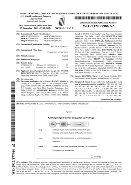 WO 2012/177986 A2 27 December 2012 (27.12.2012) P O P C T