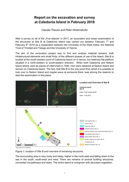 Report on the Excavation and Survey at Caledonia Island in February 2018