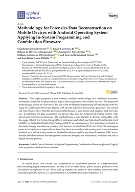 Methodology for Forensics Data Reconstruction on Mobile Devices with Android Operating System Applying In-System Programming and Combination Firmware