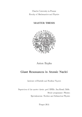 Giant Resonances in Atomic Nuclei