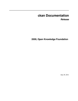 Ckan Configuration