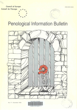 Penological Information Bulletin CONTENTS PENOLOGICAL INFORMATION BULLETIN